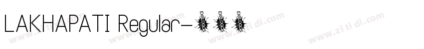 LAKHAPATI Regular字体转换